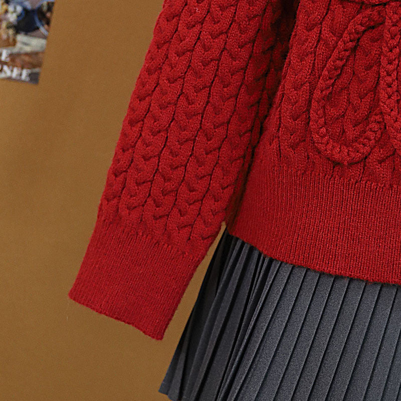 Loose zipper sweater