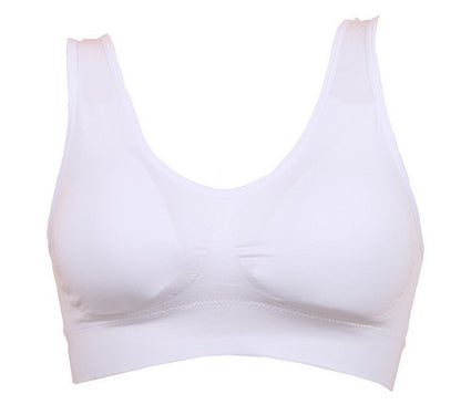 Double Layer Yoga Sports Bra With Removable Chest Pad Sleeping Bra No Wire Underwear