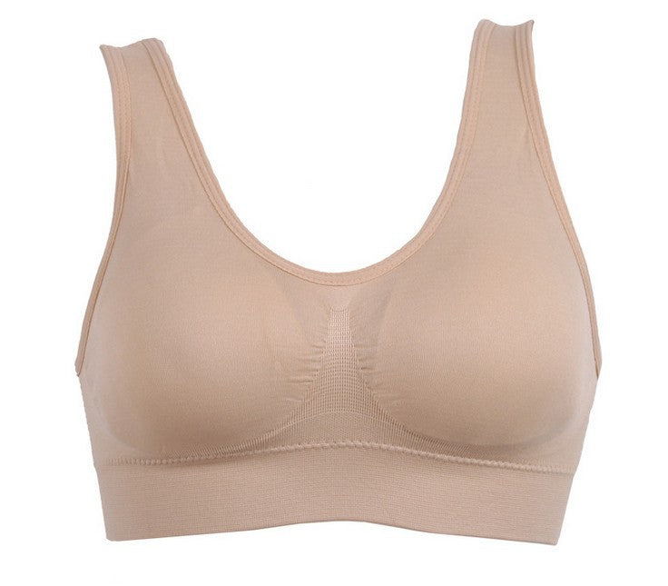 Double Layer Yoga Sports Bra With Removable Chest Pad Sleeping Bra No Wire Underwear