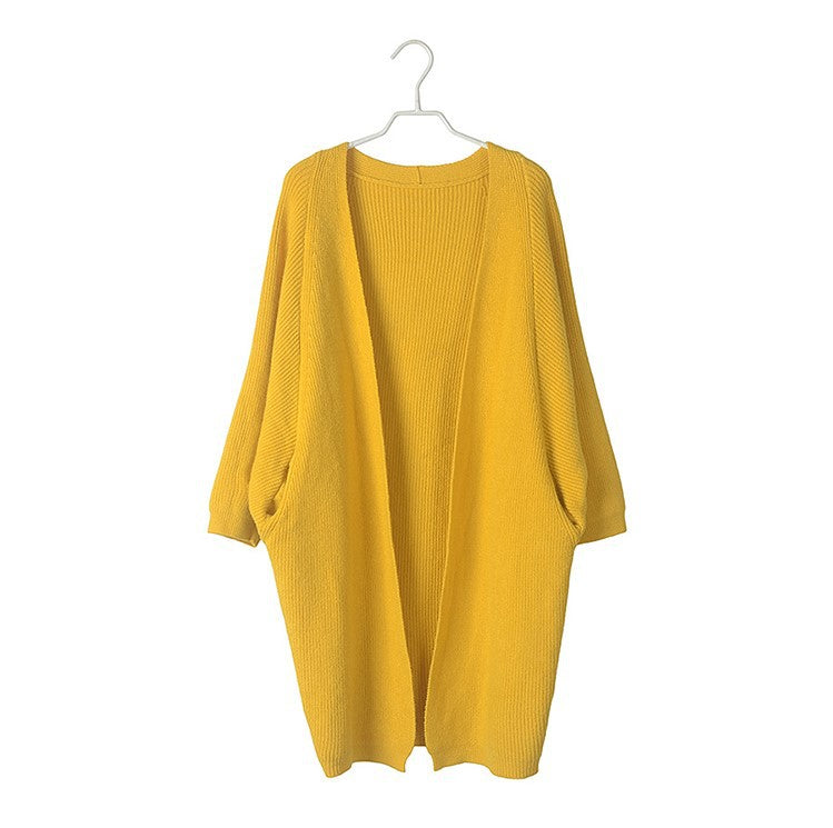 Knitted sweater jacket cardigan women's clothing