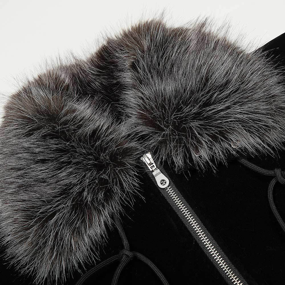 Imitation fur collar cotton clothing