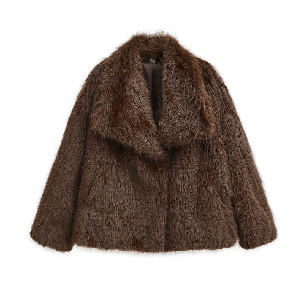 Fur jacket women's clothing