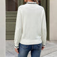 Color blocked bow sweater