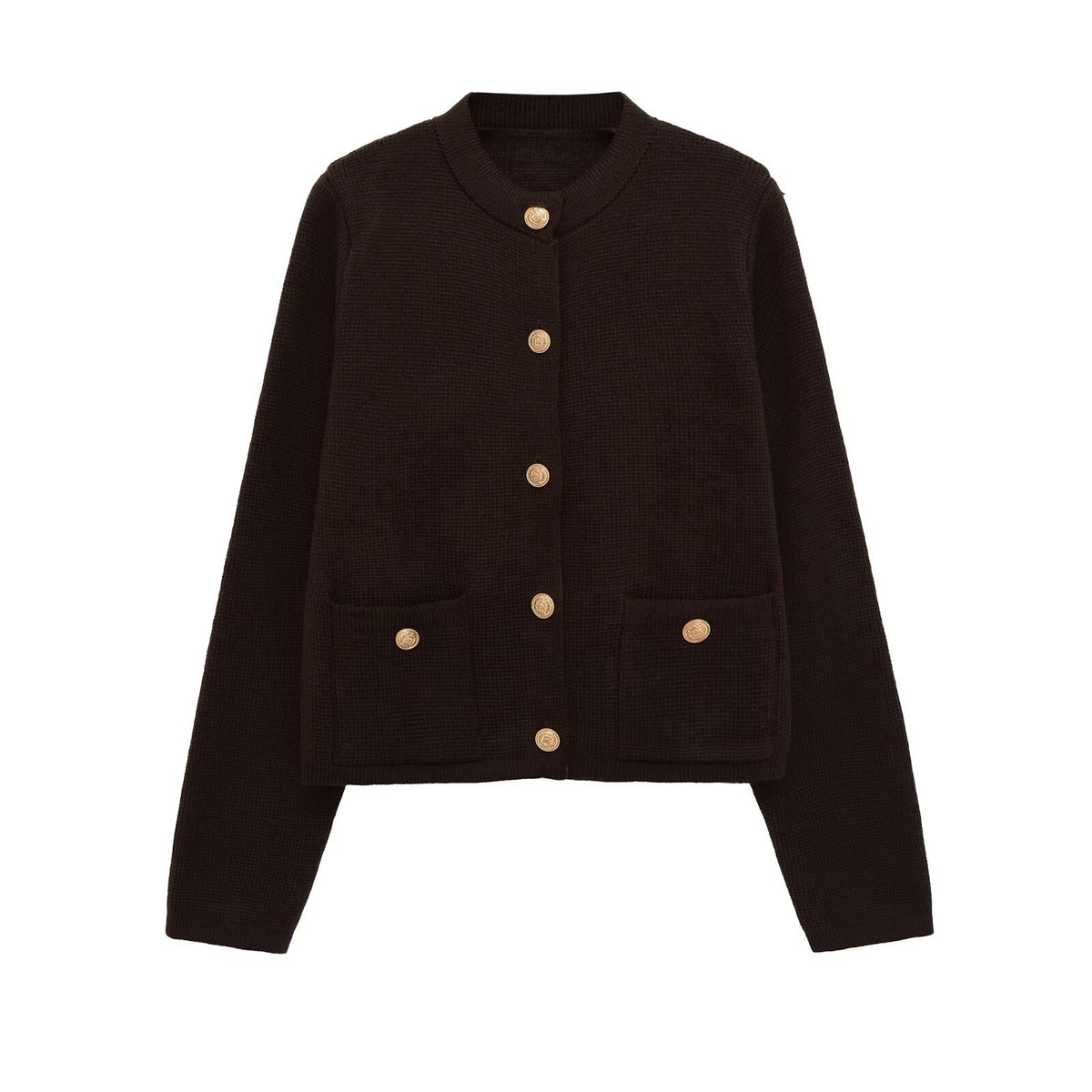 Autumn Knitted Jacket Women's Clothing