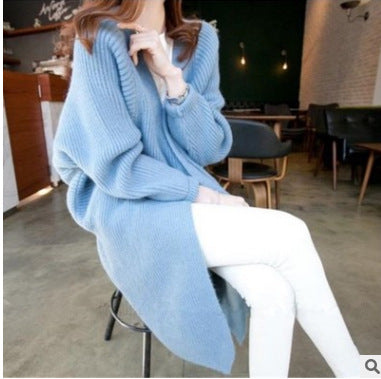 Knitted sweater jacket cardigan women's clothing