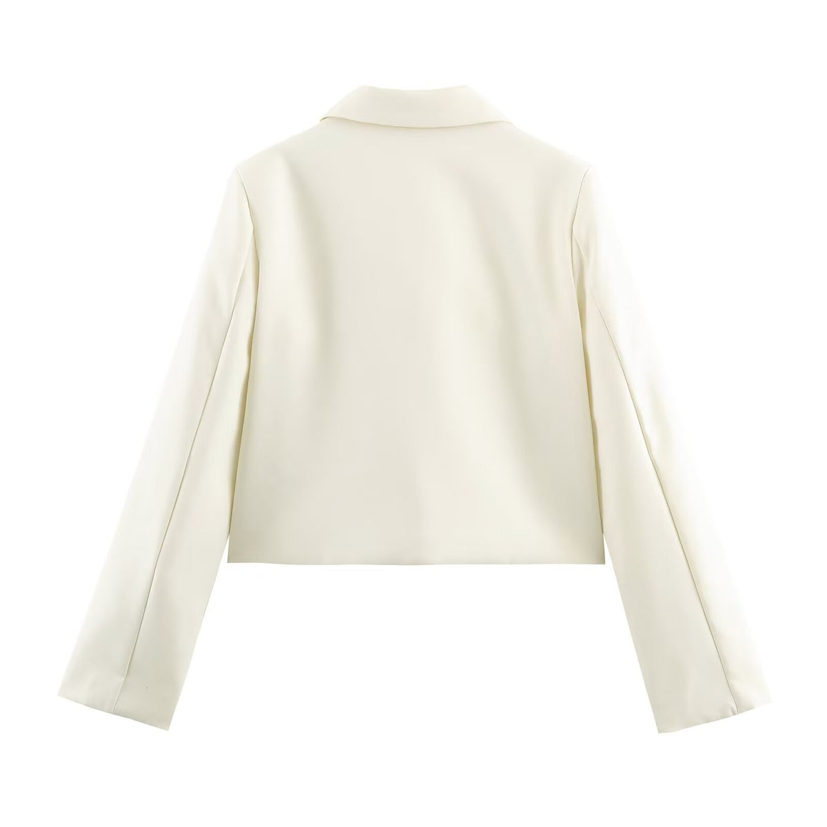 Pocket flap three-dimensional flower button suit jacket for women