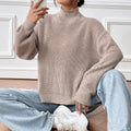 Women's Clothing Semi-high Neck Pullover Sweater