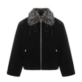 Imitation fur collar cotton clothing