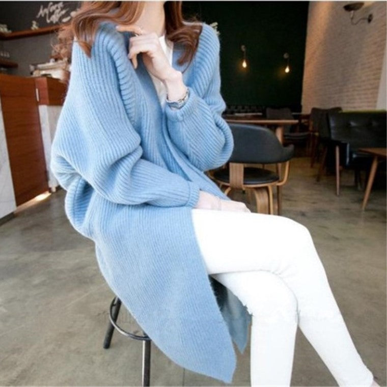 Knitted sweater jacket cardigan women's clothing