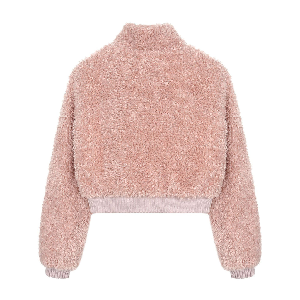 Lamb wool thick short cotton clothing for women