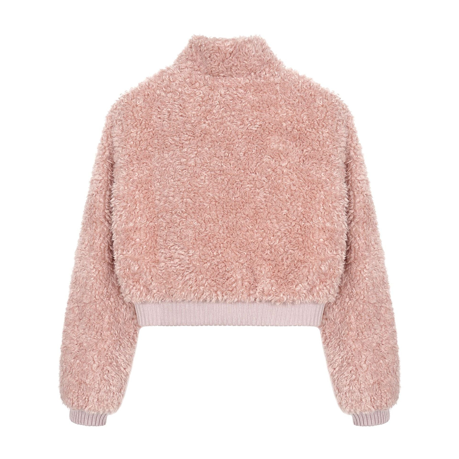 Lamb wool thick short cotton clothing for women