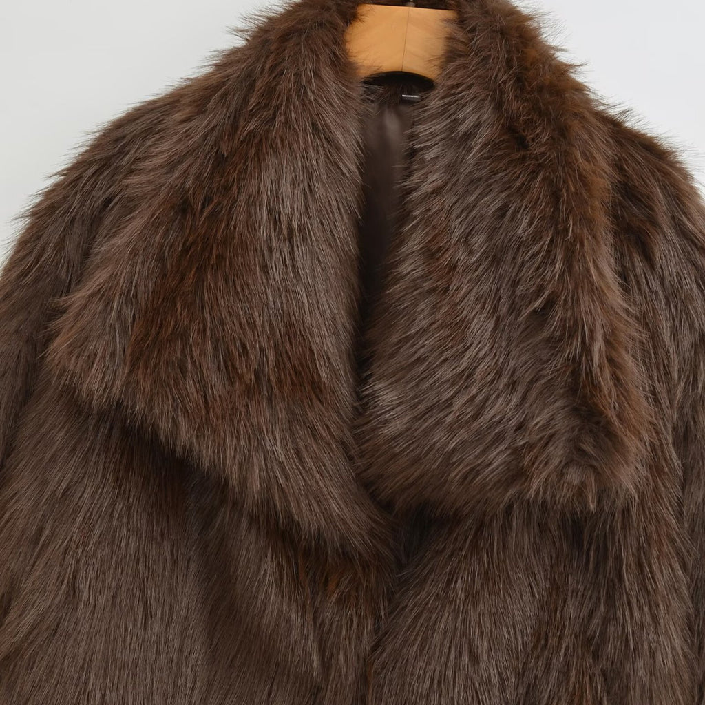 Fur jacket women's clothing