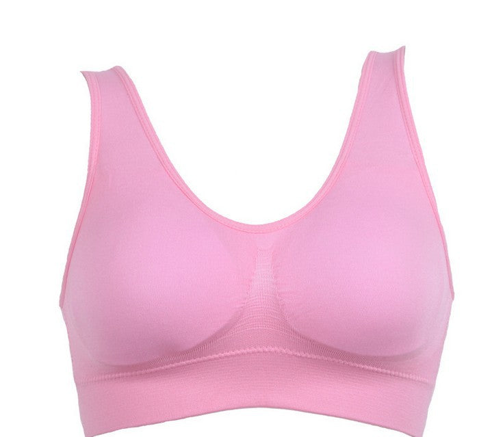Double Layer Yoga Sports Bra With Removable Chest Pad Sleeping Bra No Wire Underwear