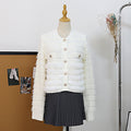 Slim fit round neck long sleeved sweater