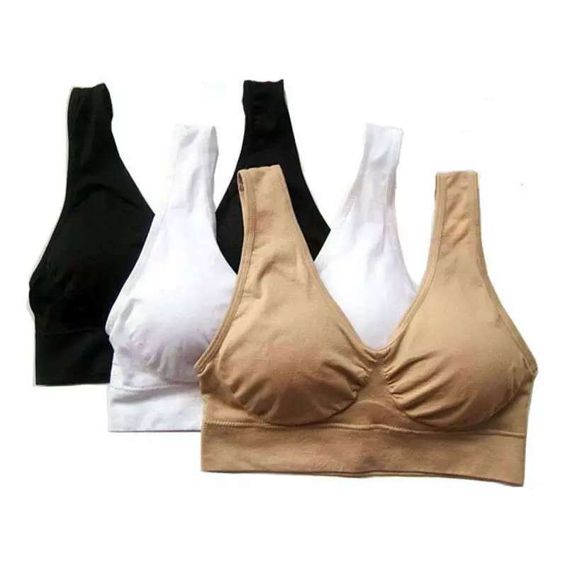 Double Layer Yoga Sports Bra With Removable Chest Pad Sleeping Bra No Wire Underwear