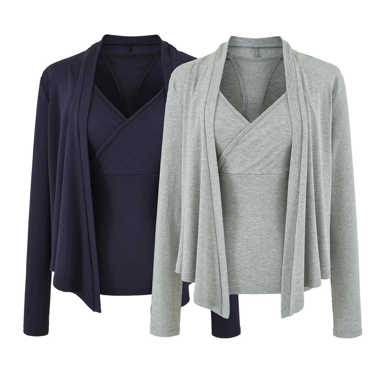 Women's Slim Fit Cropped Knit Camisole Cardigan  Wide Leg Pants 3-Piece Set