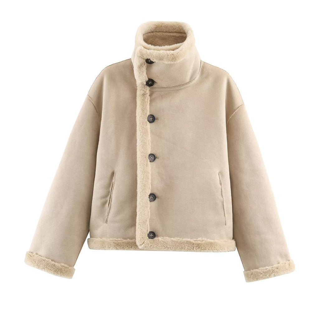 Double sided jacket for women's clothing
