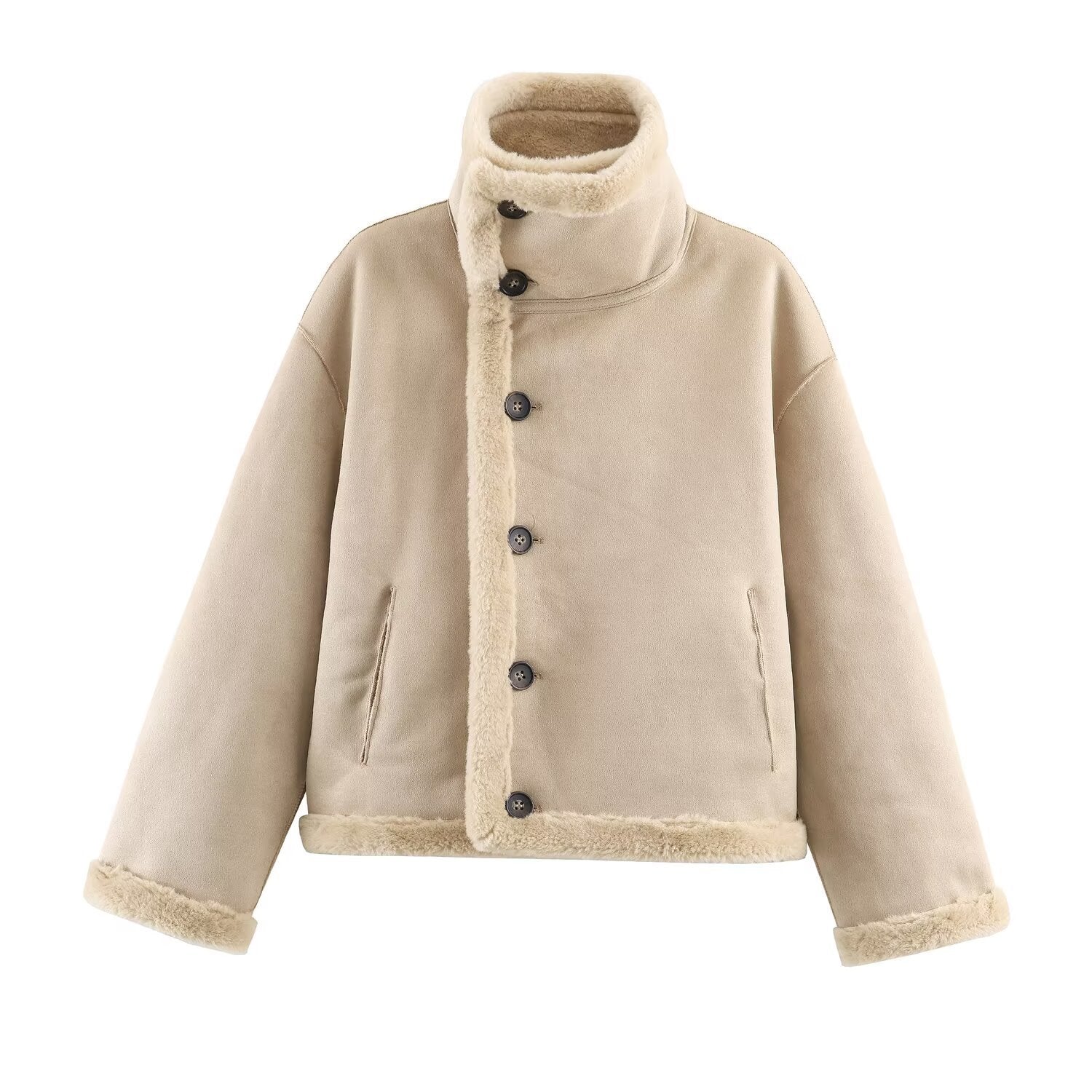 Double sided jacket for women's clothing