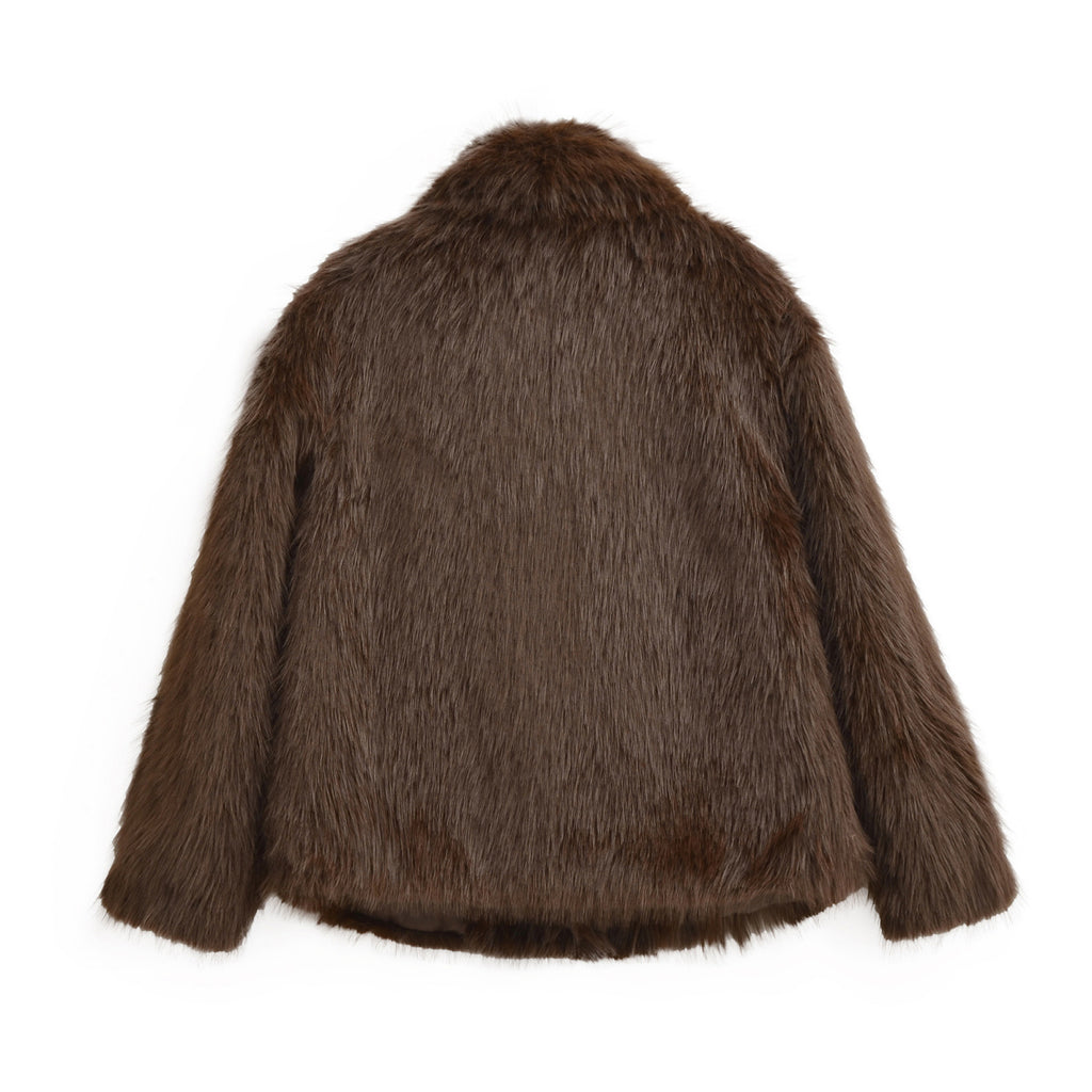 Fur jacket women's clothing